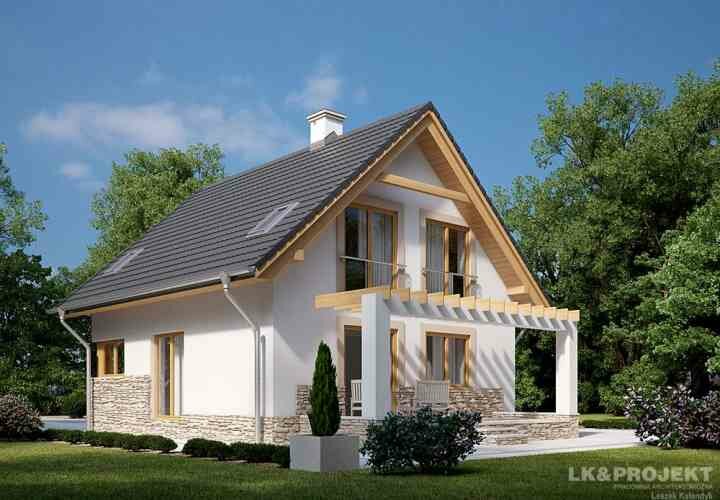 Проект двухэтажного дома по классическому дизайну LK 1153