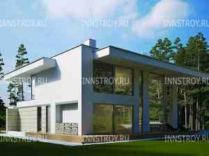 Проект двухэтажного дома в стиле хай-тек MX 117